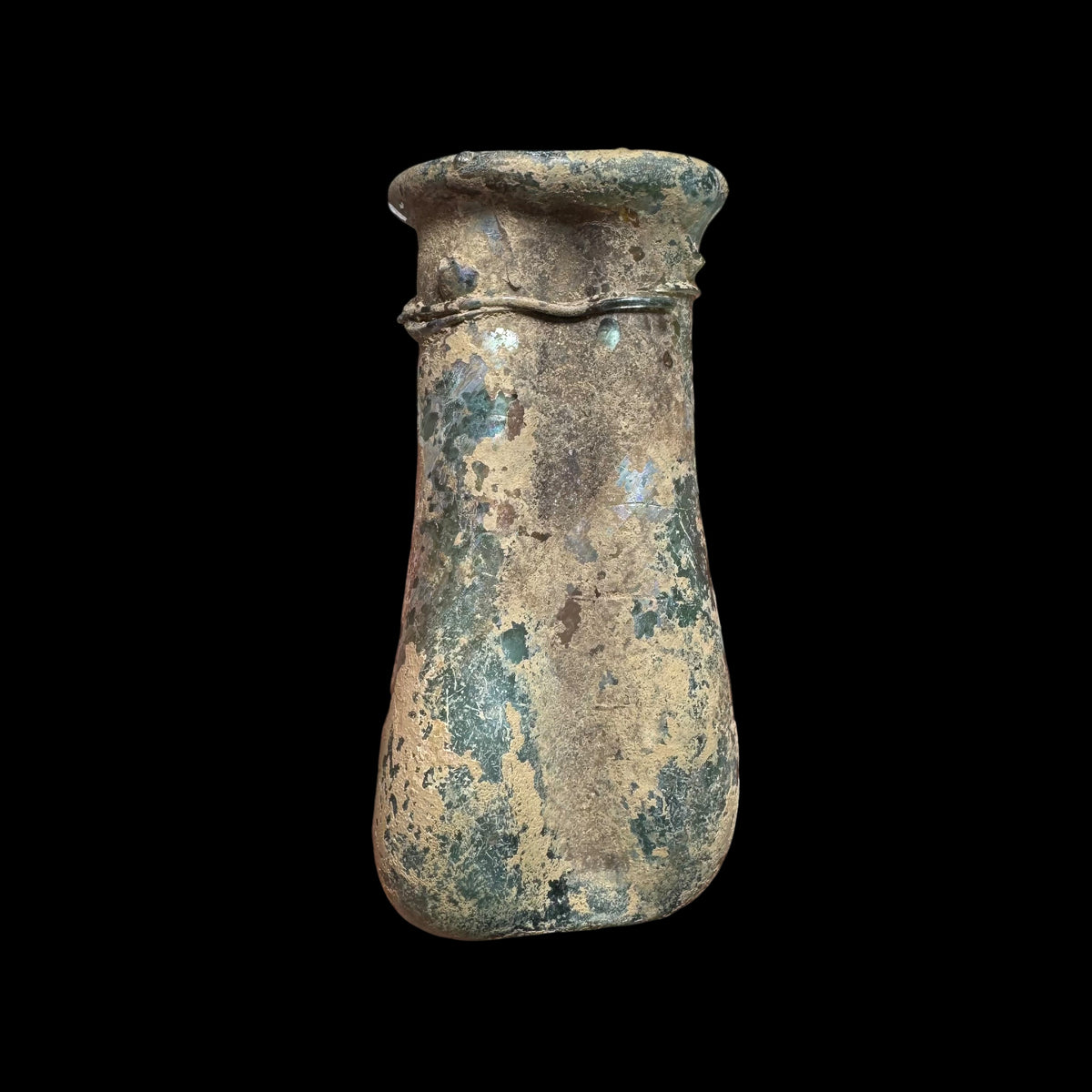 Late Roman–Early Byzantine Glass Double Cosmetic Vessel