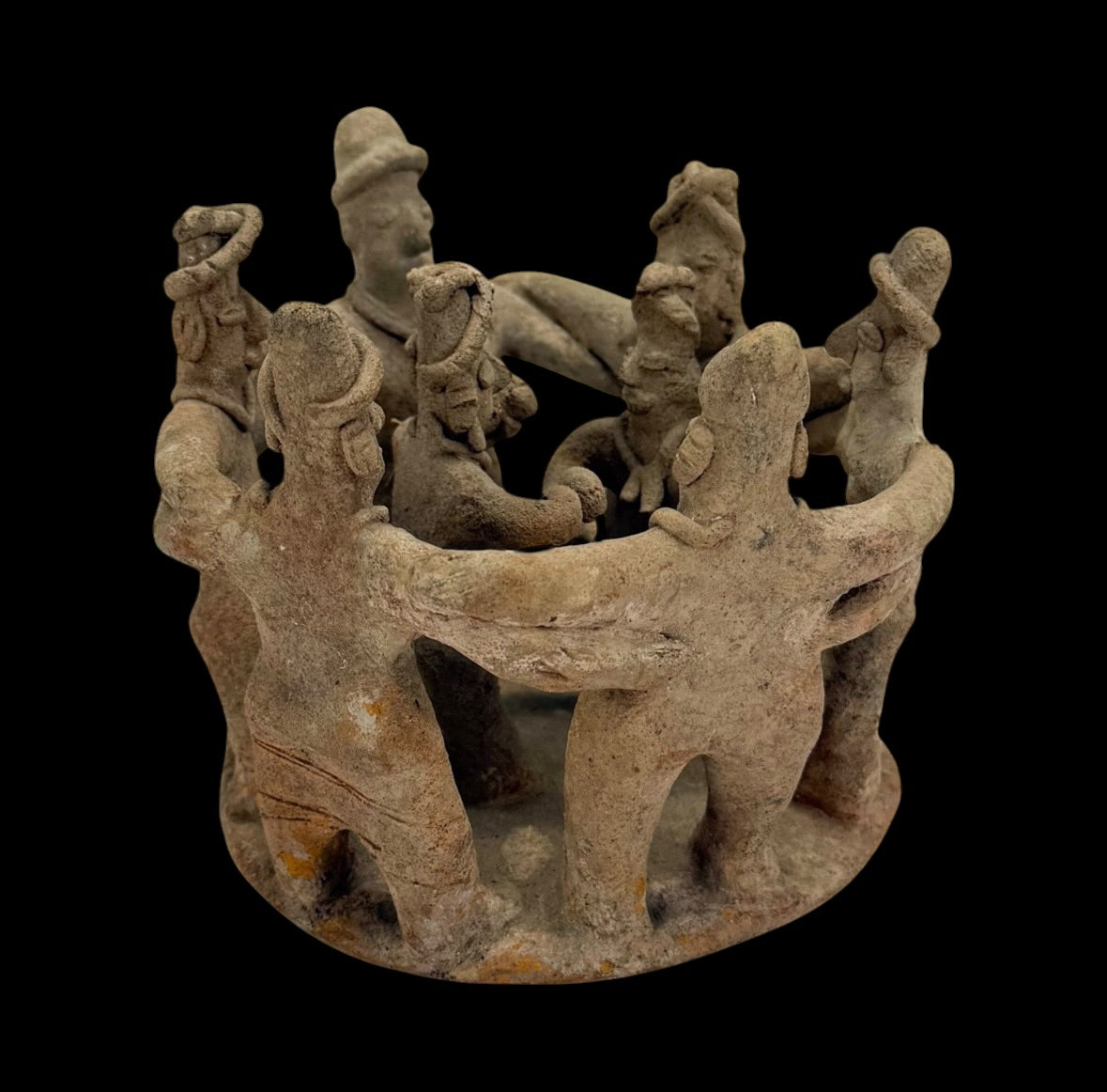 Pre-Columbian Colima pottery dance group