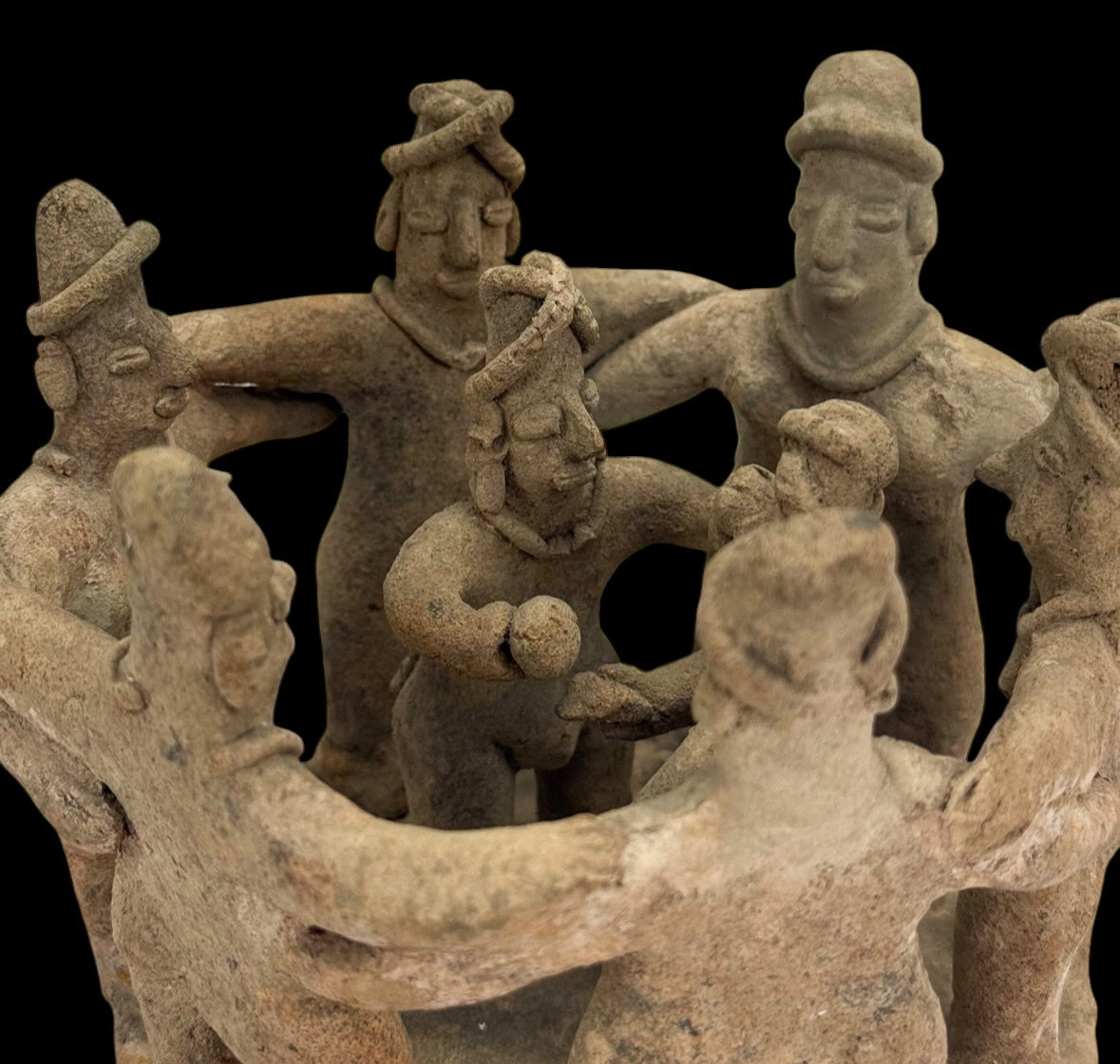 Pre-Columbian Colima pottery dance group