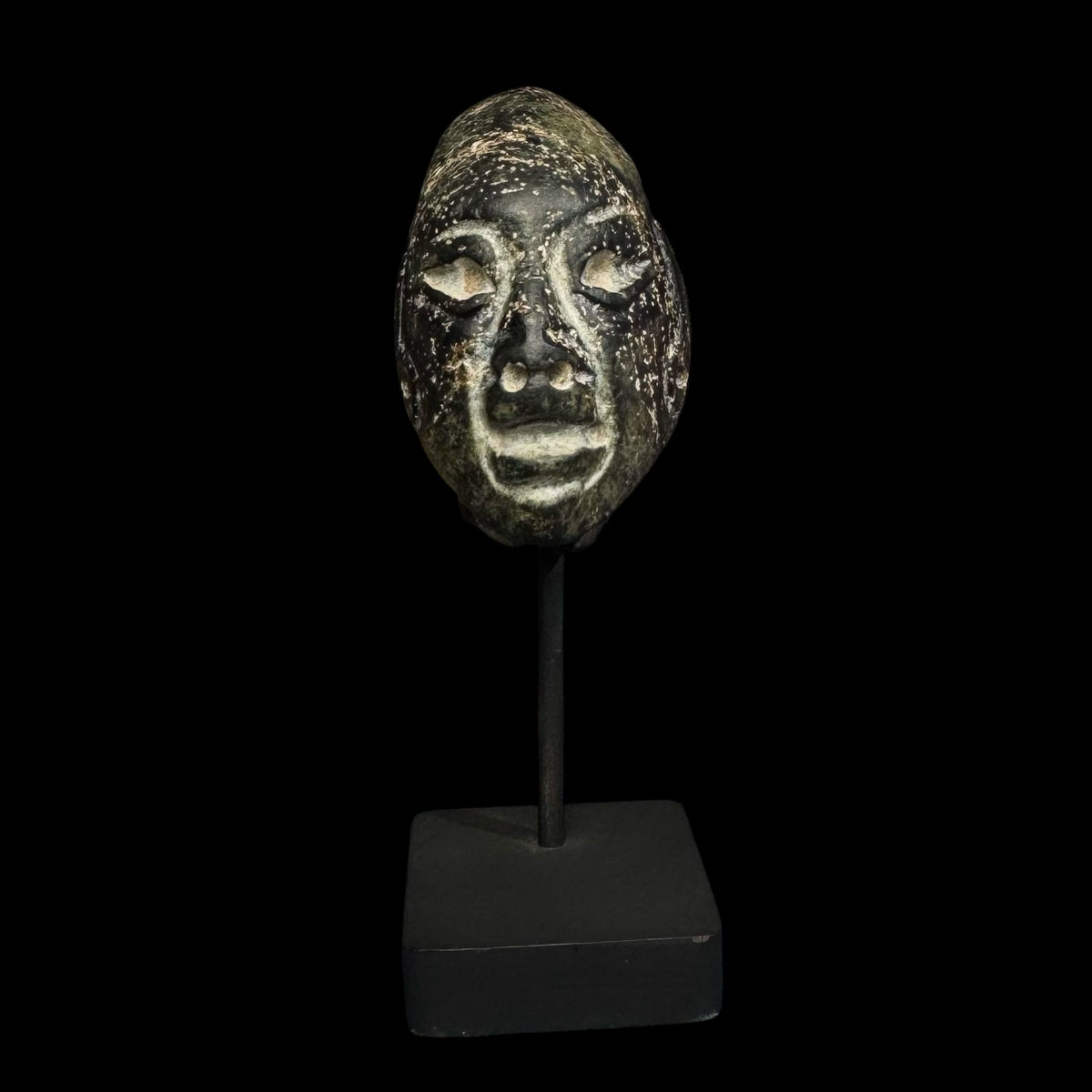 Pre-Columbian Olmec Serpentine head fragment