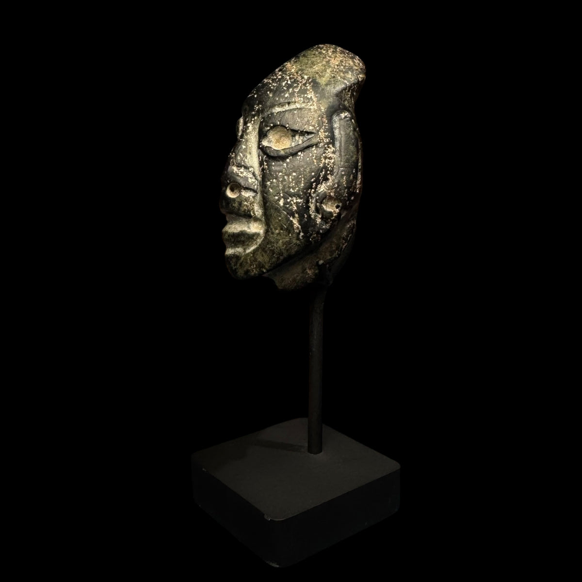 Pre-Columbian Olmec Serpentine head fragment