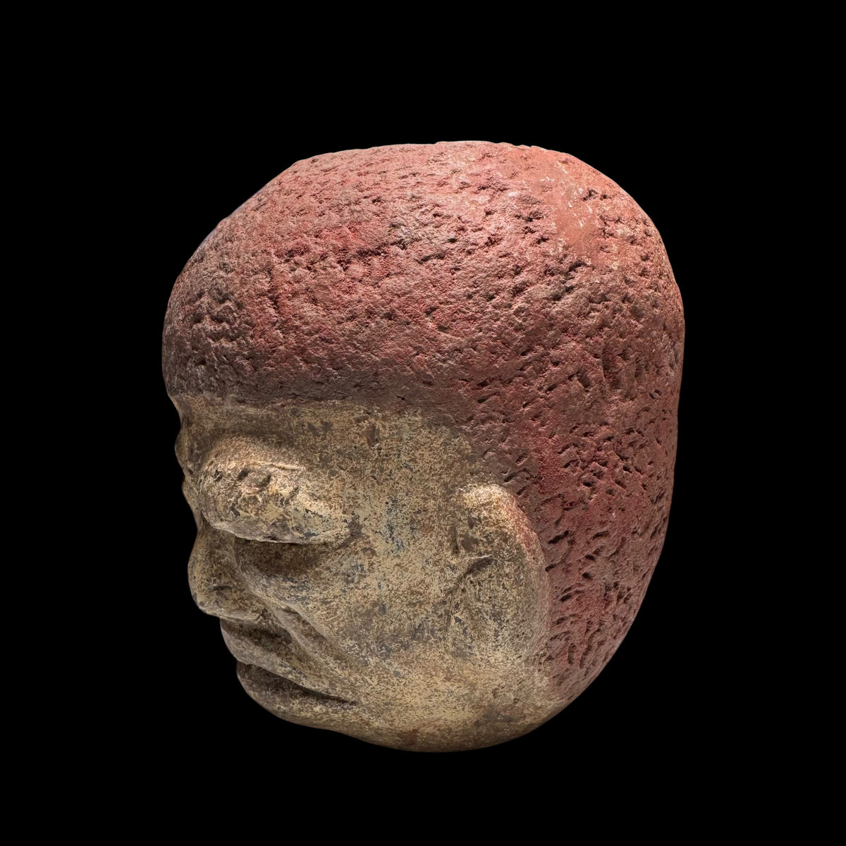 Pre-Columbian Olmec Las Bocas One-Eyed Figural Vessel