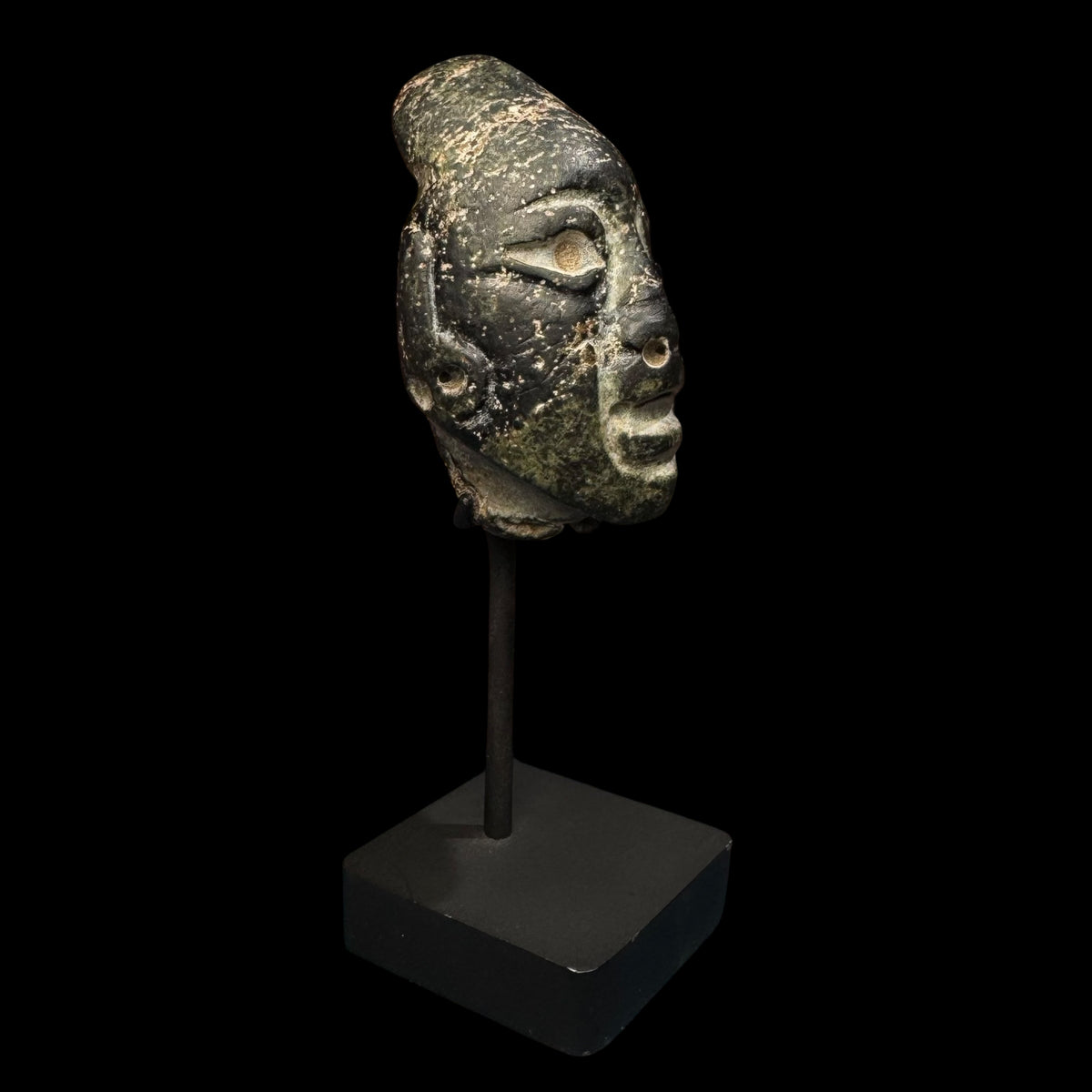 Pre-Columbian Olmec Serpentine head fragment