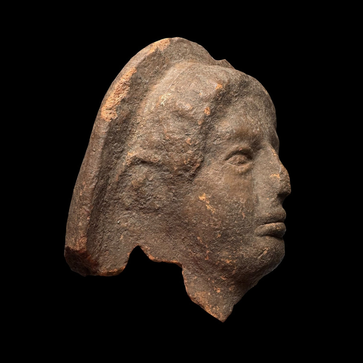 Large Hellenistic / Graeco-Roman Pottery Head Fragment
