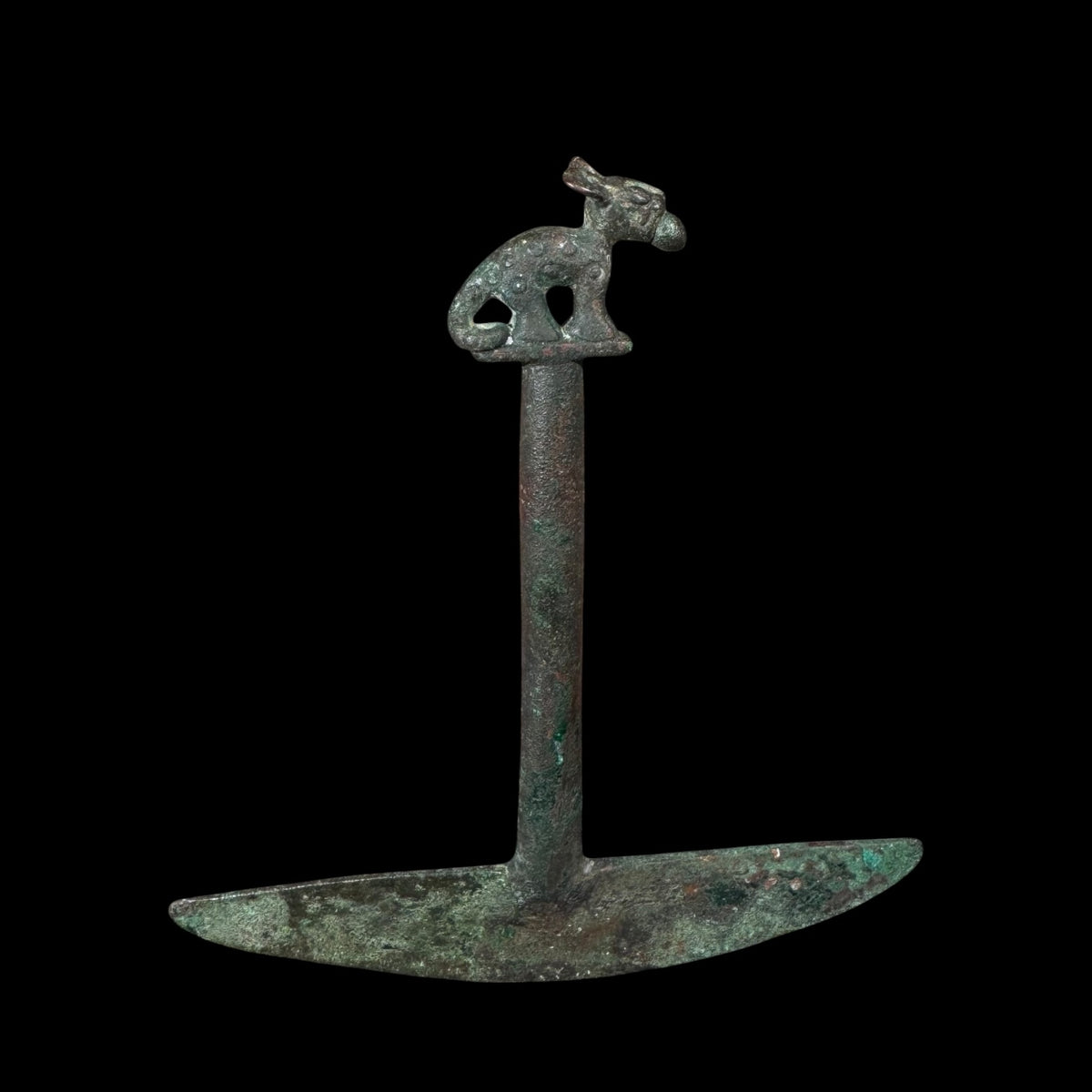 Pre-Columbian Moche Copper Tumi Knife