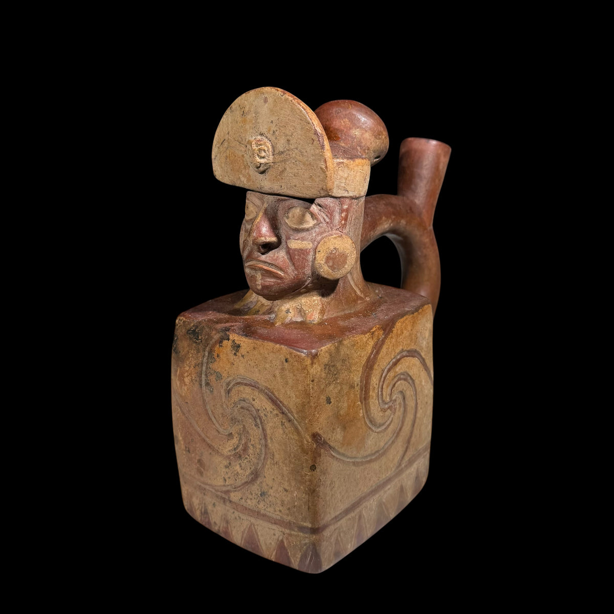 Pre-Columbian Moche Pottery Stirrup Vessel