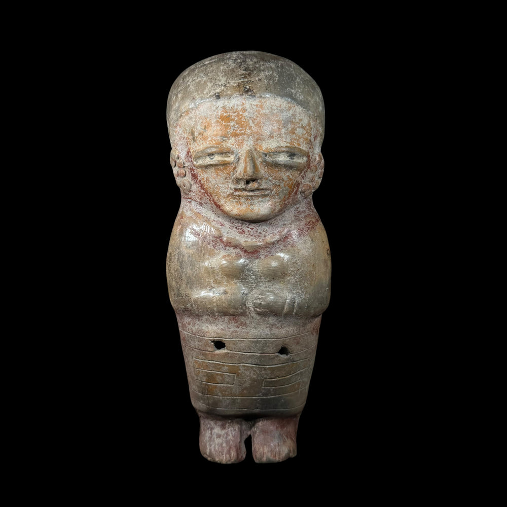 Pre-Columbian Bahía Painted Standing Figure