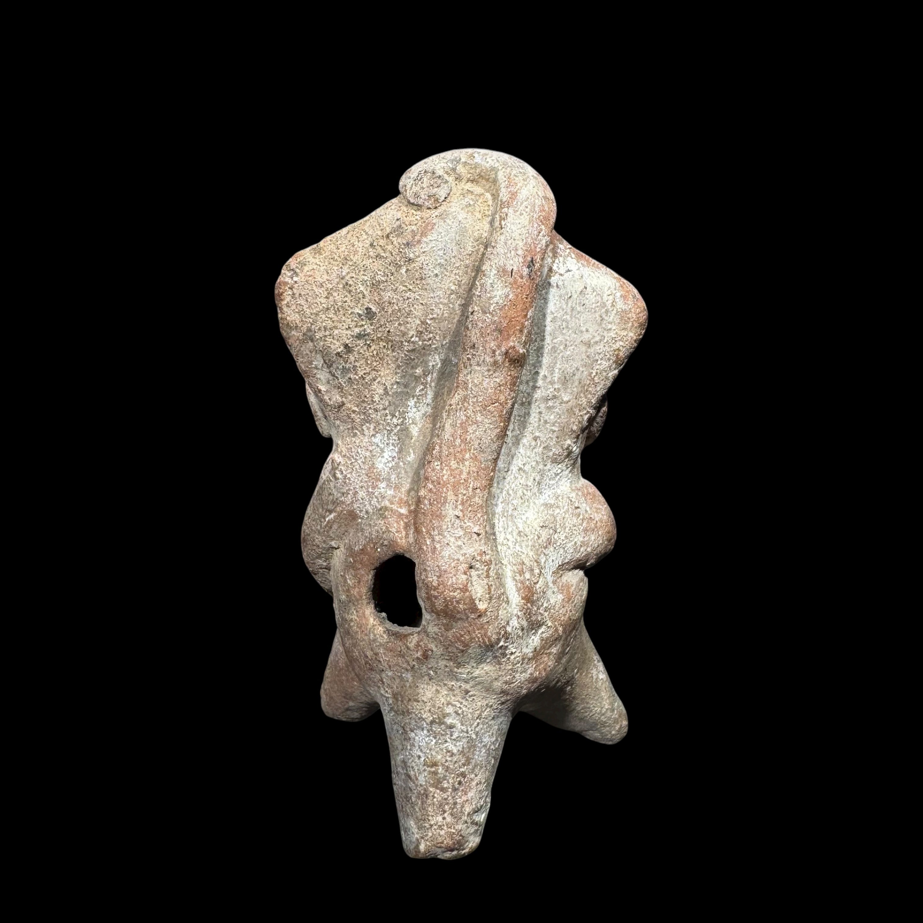 Pre-Columbian Maya Pottery Monkey Figure