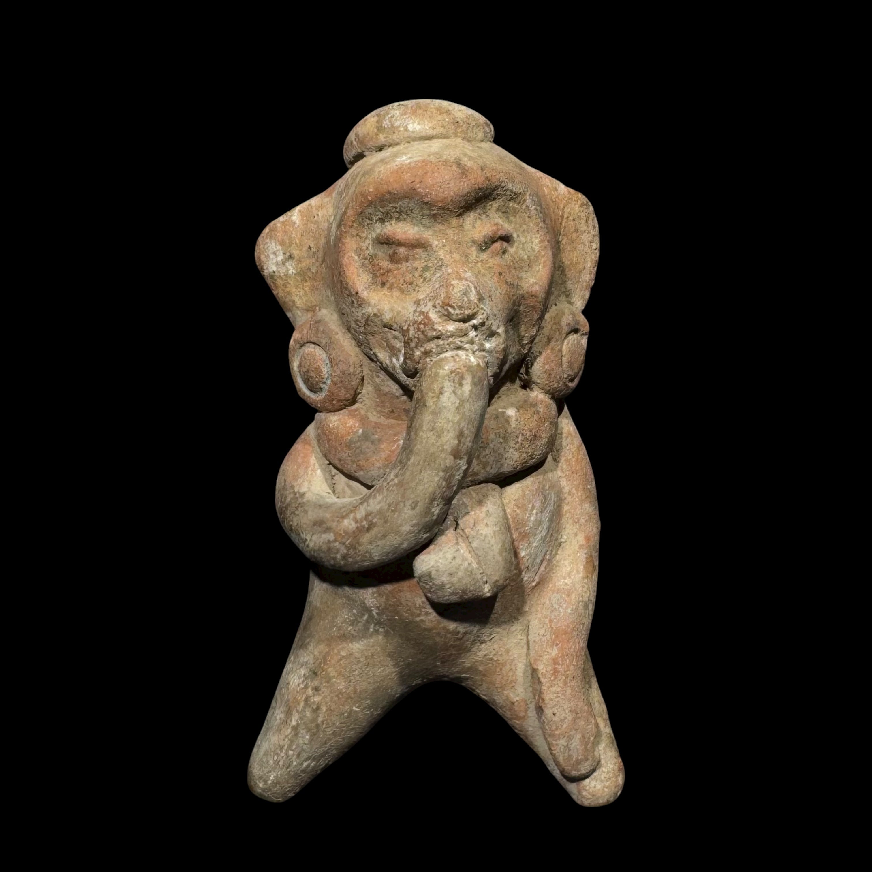 Pre-Columbian Maya Pottery Monkey Figure