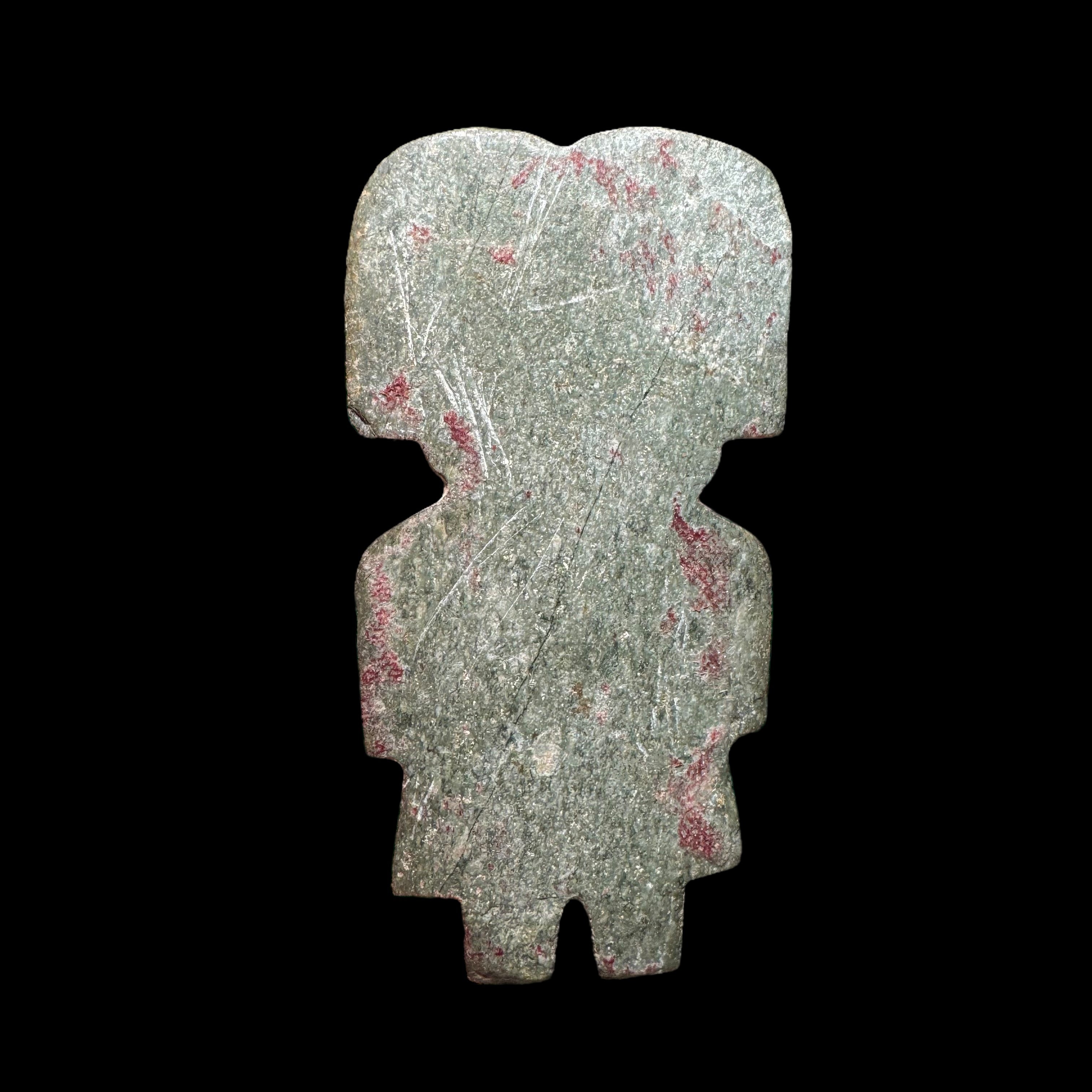 Pre-Columbian Teotihuacan green stone figure