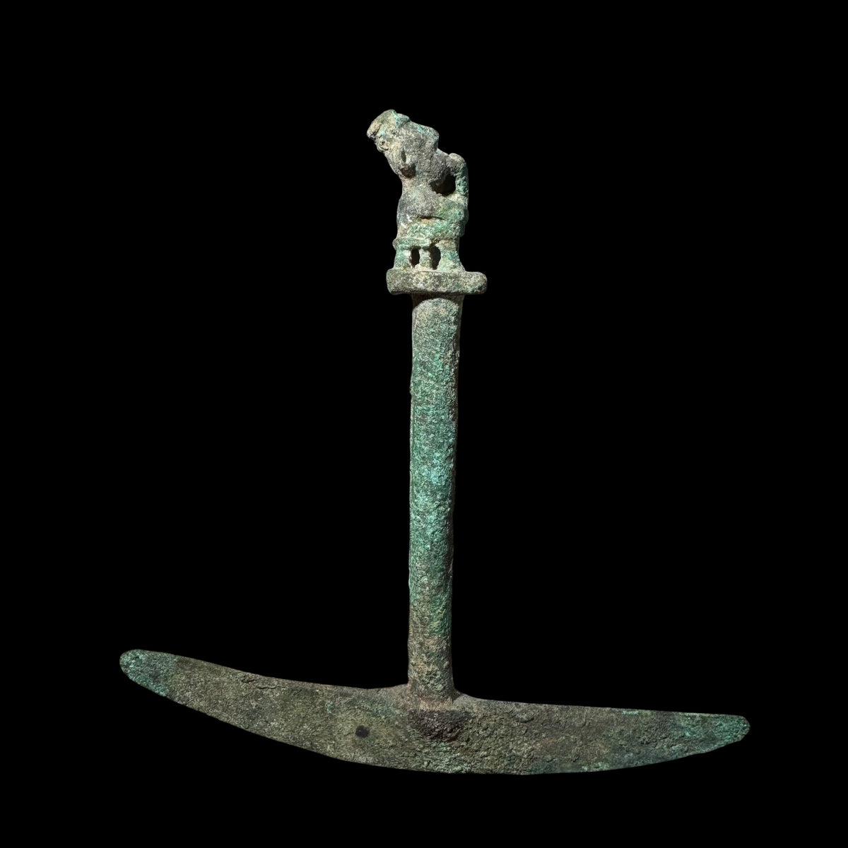 Pre-Columbian Moche Copper Tumi Knife
