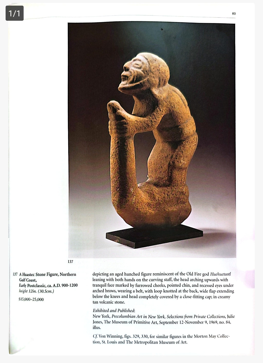 Pre-Columbian Huastec Stone Boundary marker
