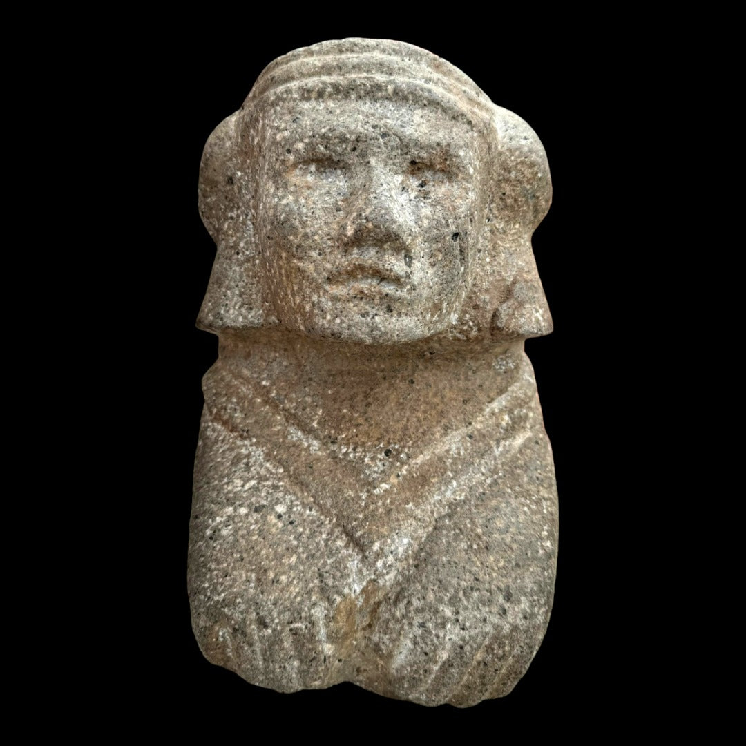 Pre-Columbian Aztec stone goddess figure