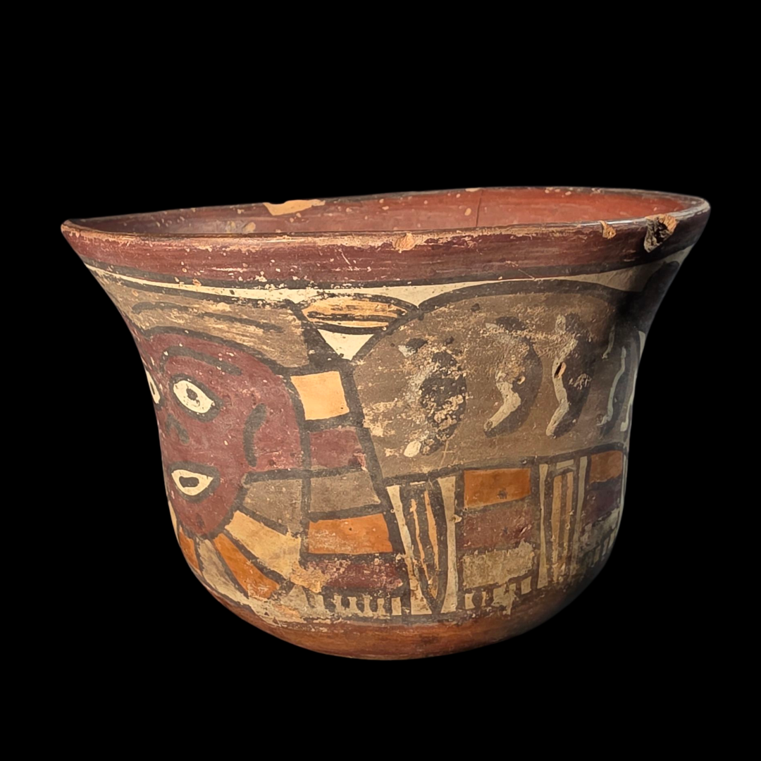 Pre-Columbian Nazca pottery bowl