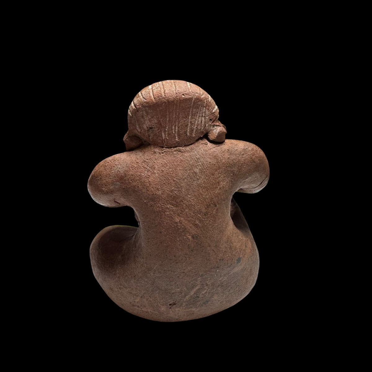 Pre-Columbian Colima Miniature Seated Pottery Figure