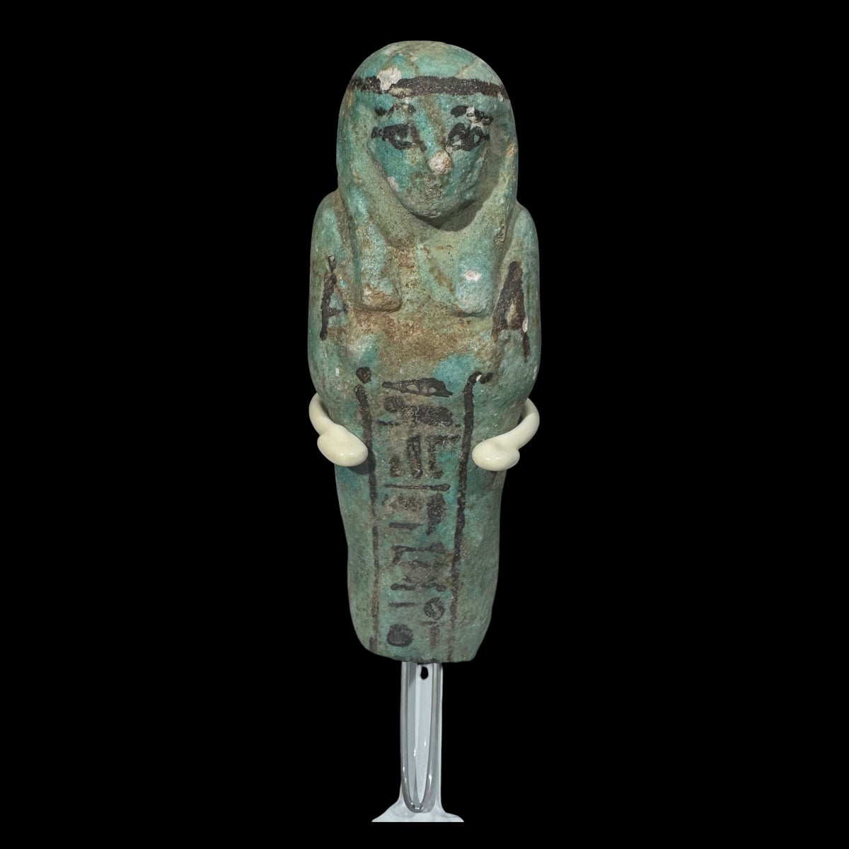 Ancient Egyptian Faience Shabti of Nesankhefmaat