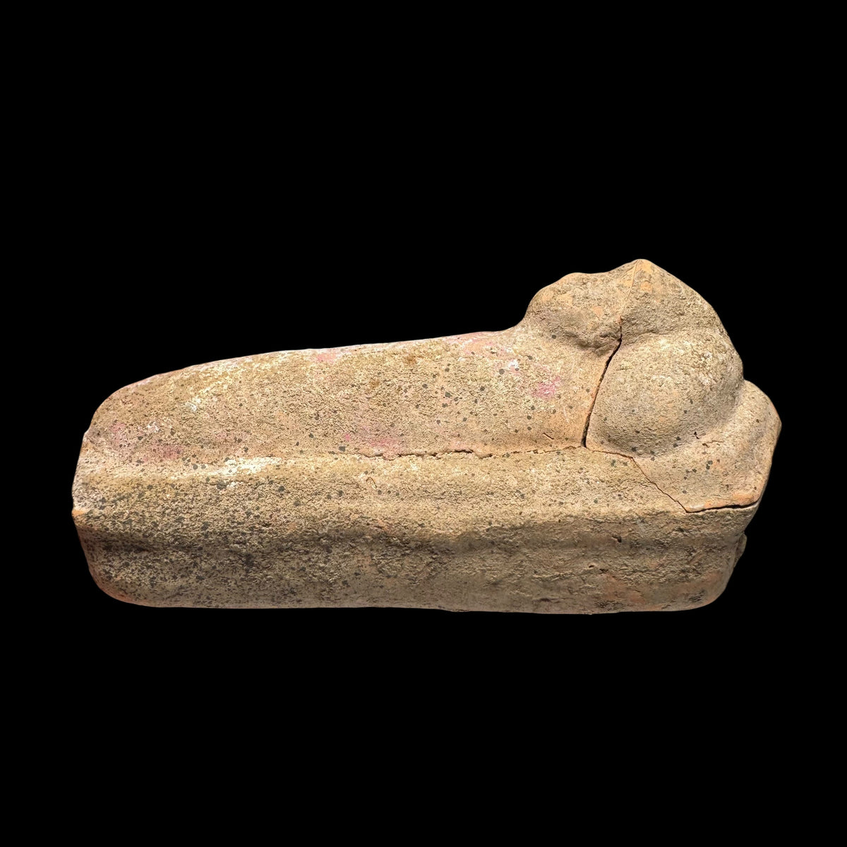 Ancient Canosan Terracotta Bed Figure Rattle
