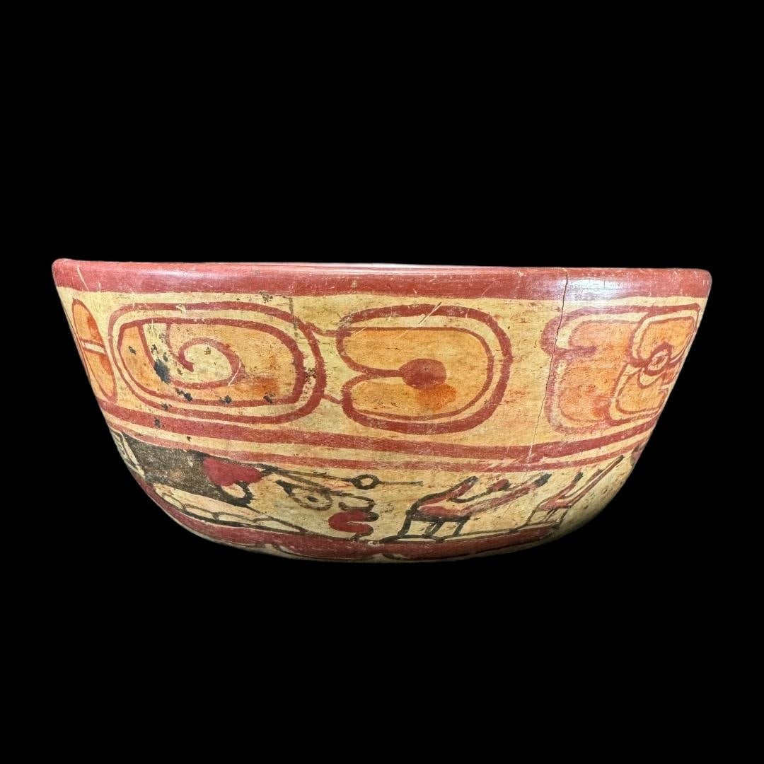 Pre-Columbian Maya pottery copador bowl