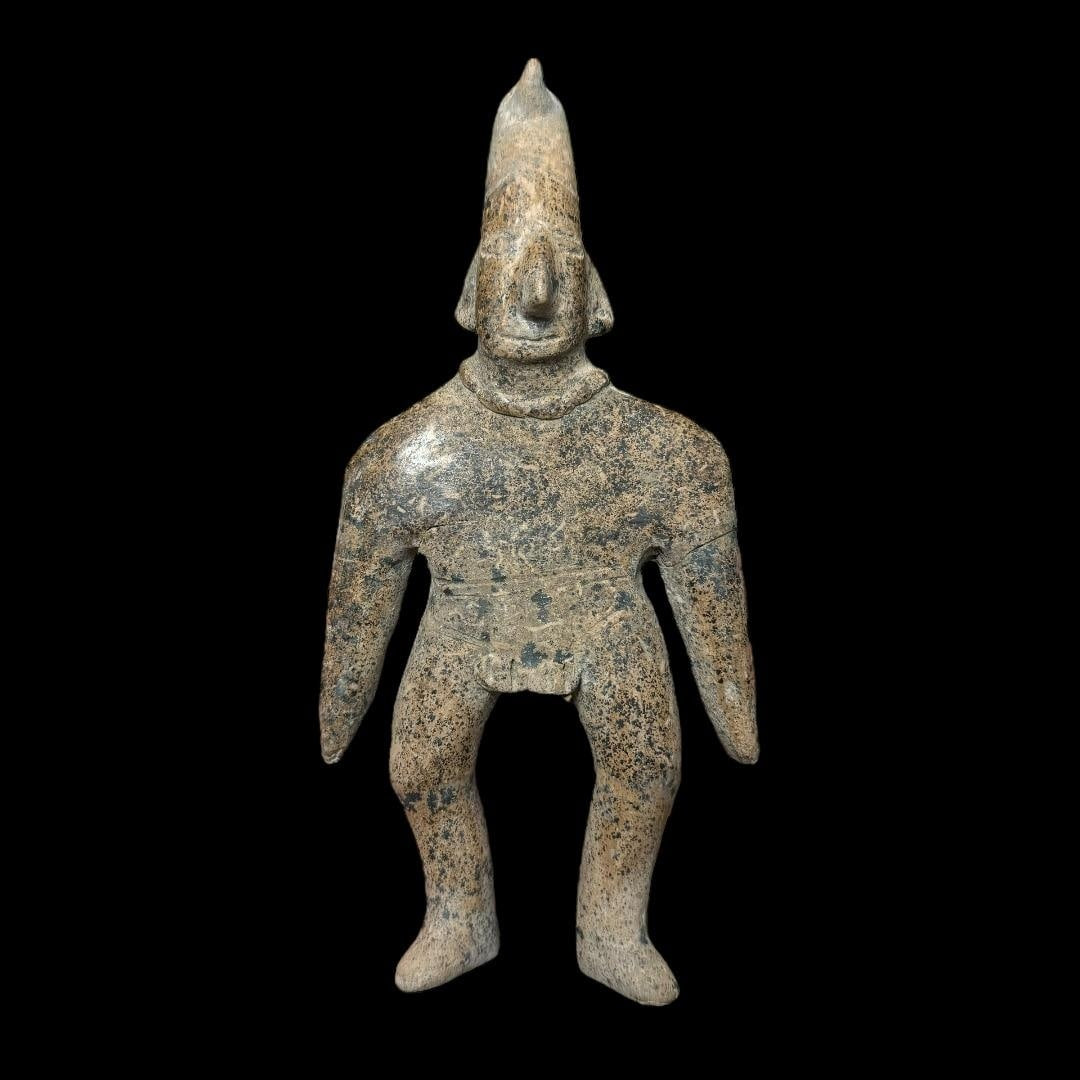 Large Pre-Columbian Colima pottery shaman figure