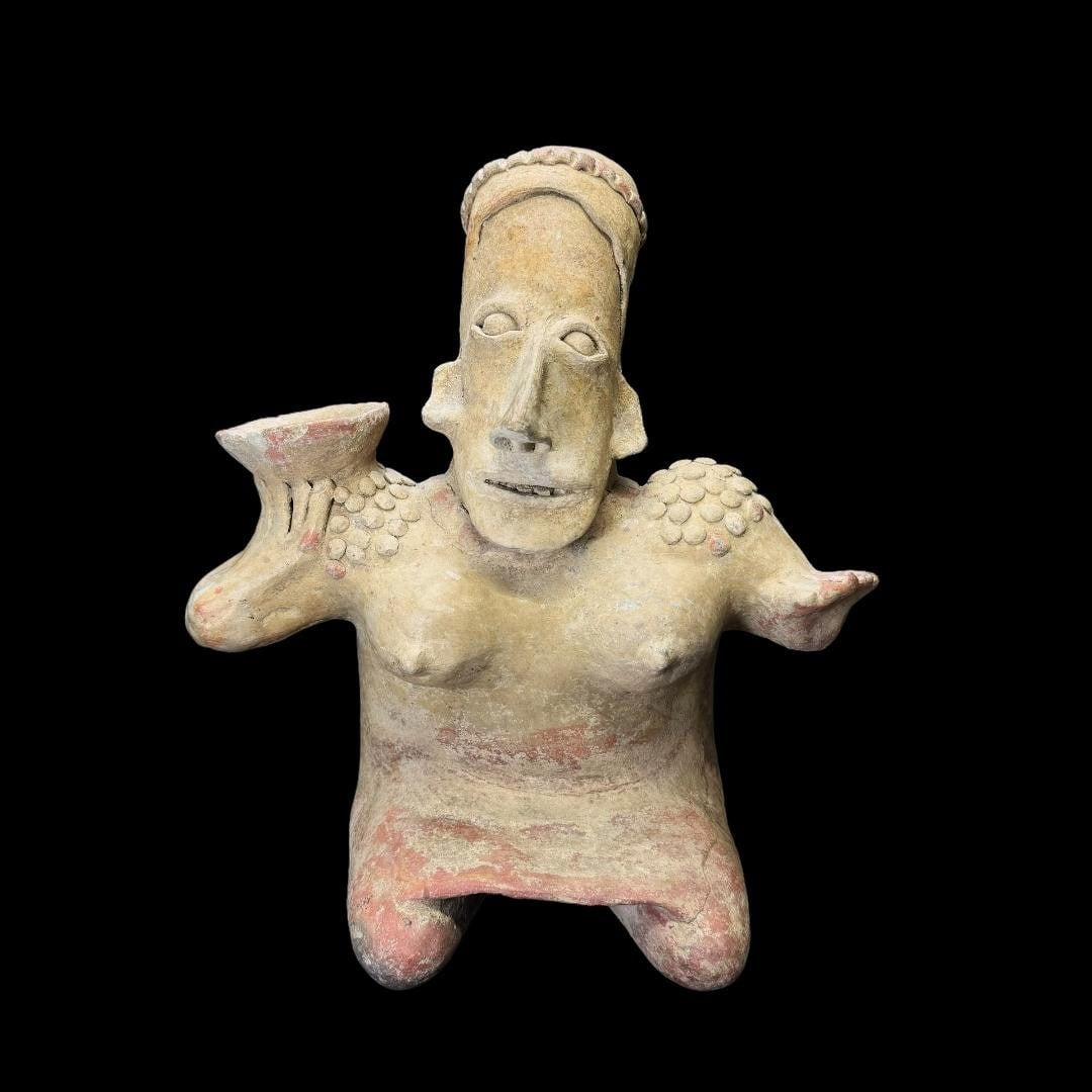 Large Pre-Columbian Jalisco female figure