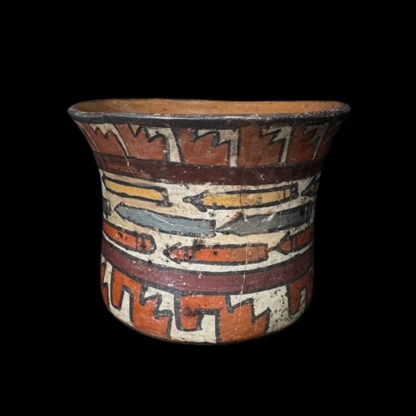 Pre-Columbian Nazca Polychrome Pottery Vessel - TL tested