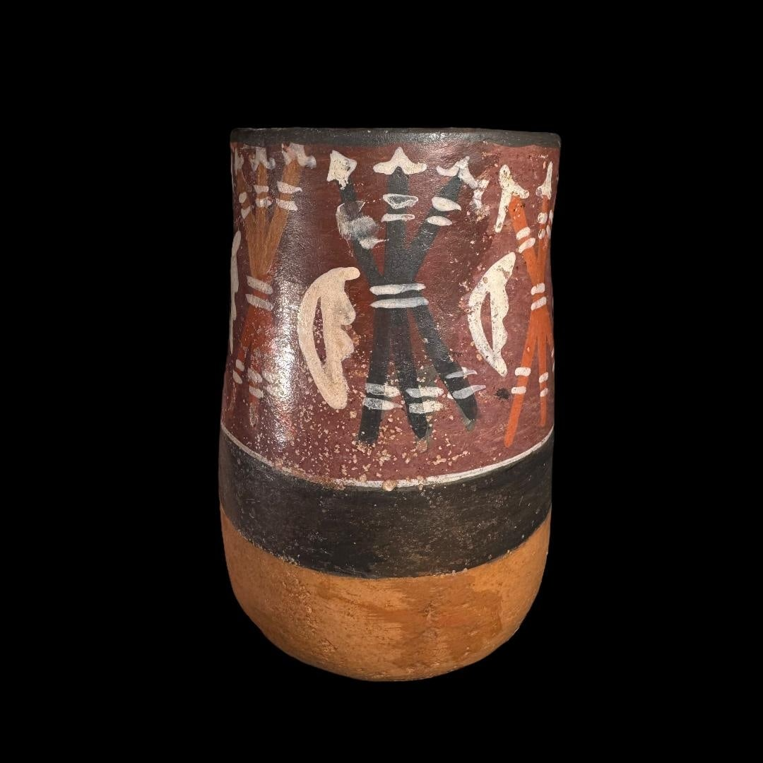 Pre-Columbian Nazca Polychrome Pottery Kero - TL Tested