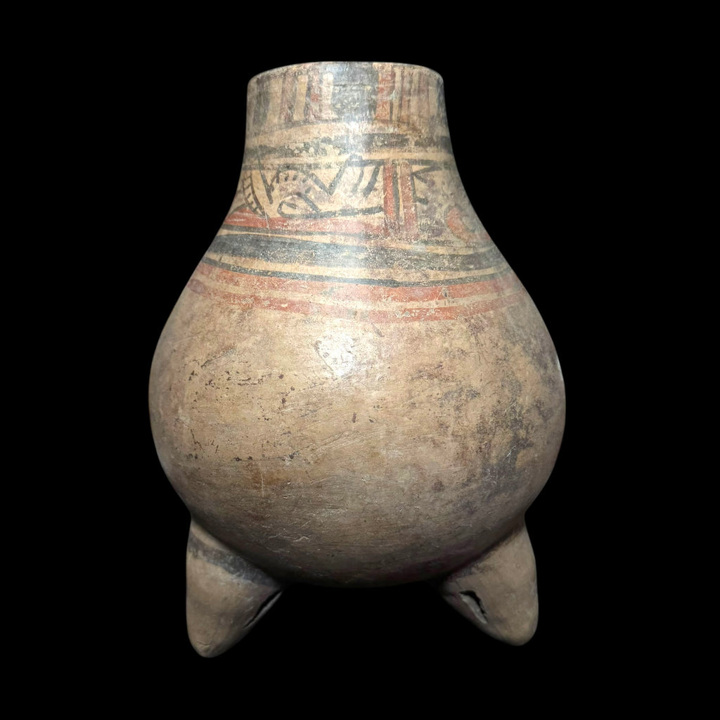 Pre-Columbian Nicoya Polychrome Tripod Vessel