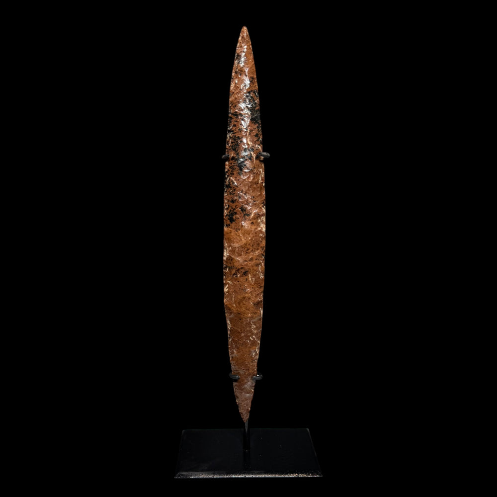Large Pre-Columbian Colima Mahogany Obsidian Blade