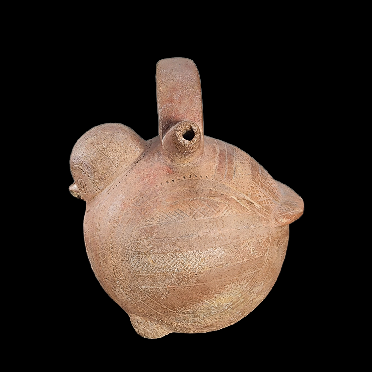 Pre-Columbian Calima Avian Spouted Vessel