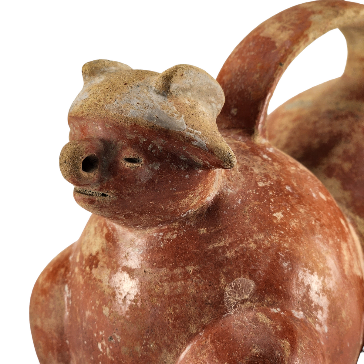 Pre-Columbian Calima Malagana Monkey Painted Vessel