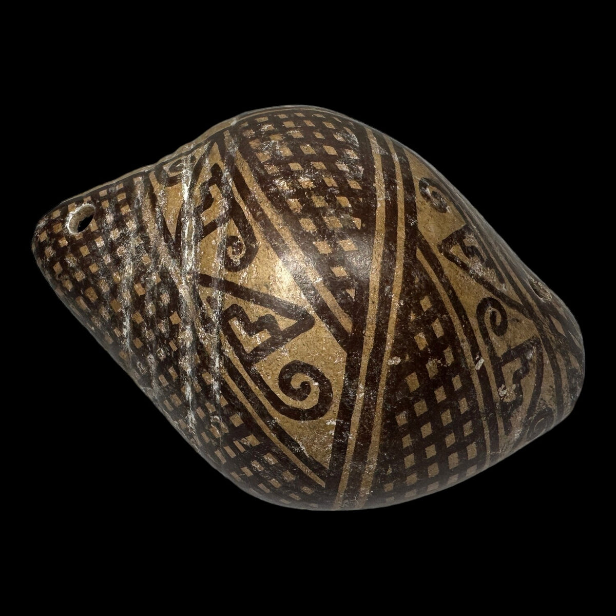 Pre-Columbian Carchi Decorated pottery shell