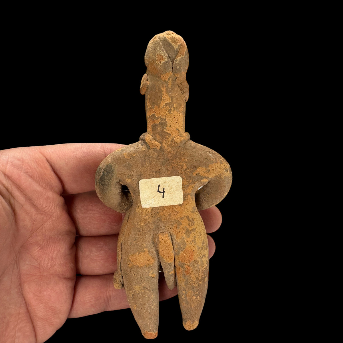 Pre-columbian Colima Male pottery figure