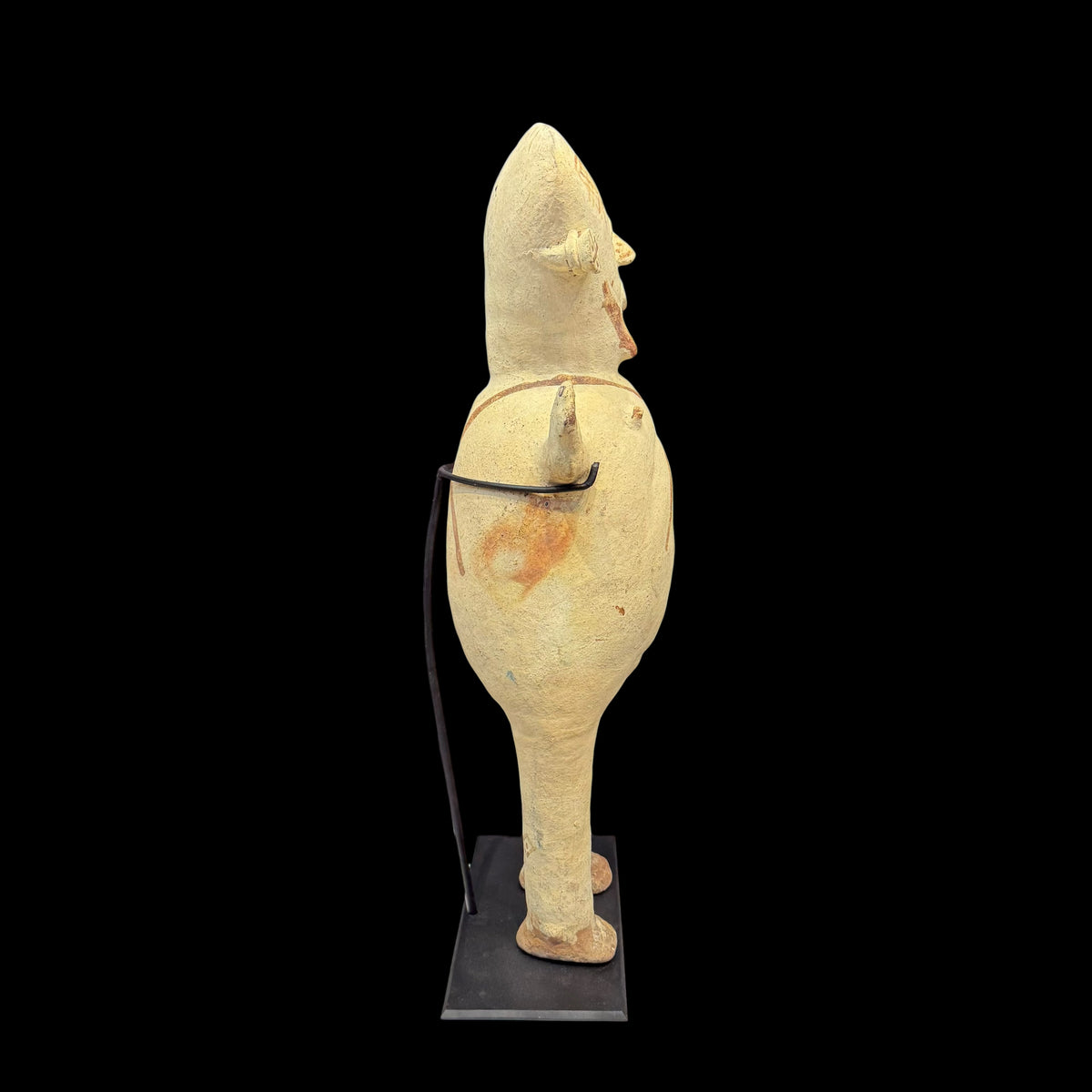 Monumental Pre-Columbian Chancay Pottery Female Figure