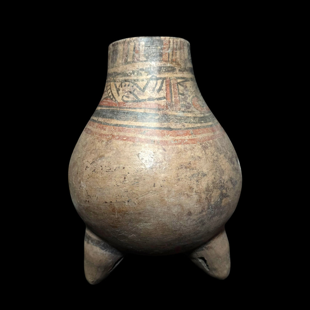 Pre-Columbian Nicoya Polychrome Tripod Vessel