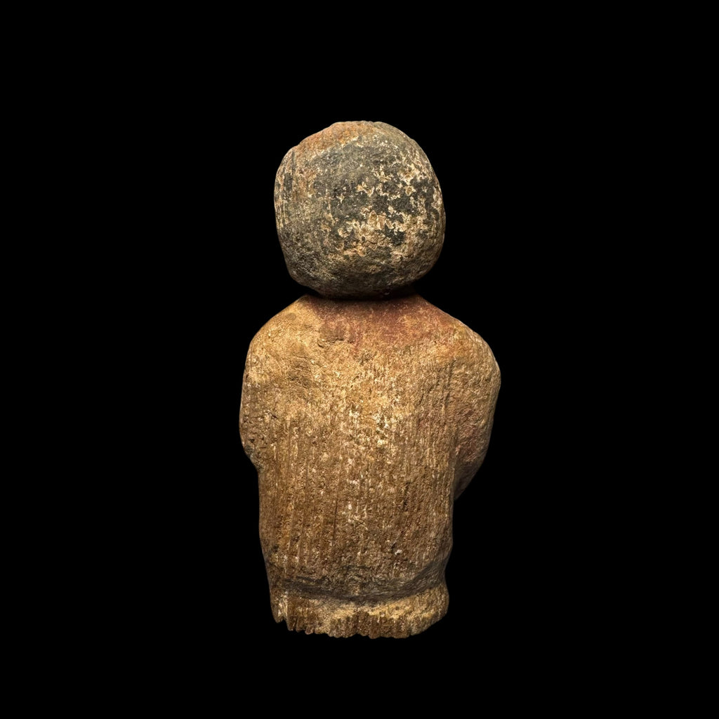 Ancient Egyptian Wooden Boat Figure (Ritual Specialist / Magician)