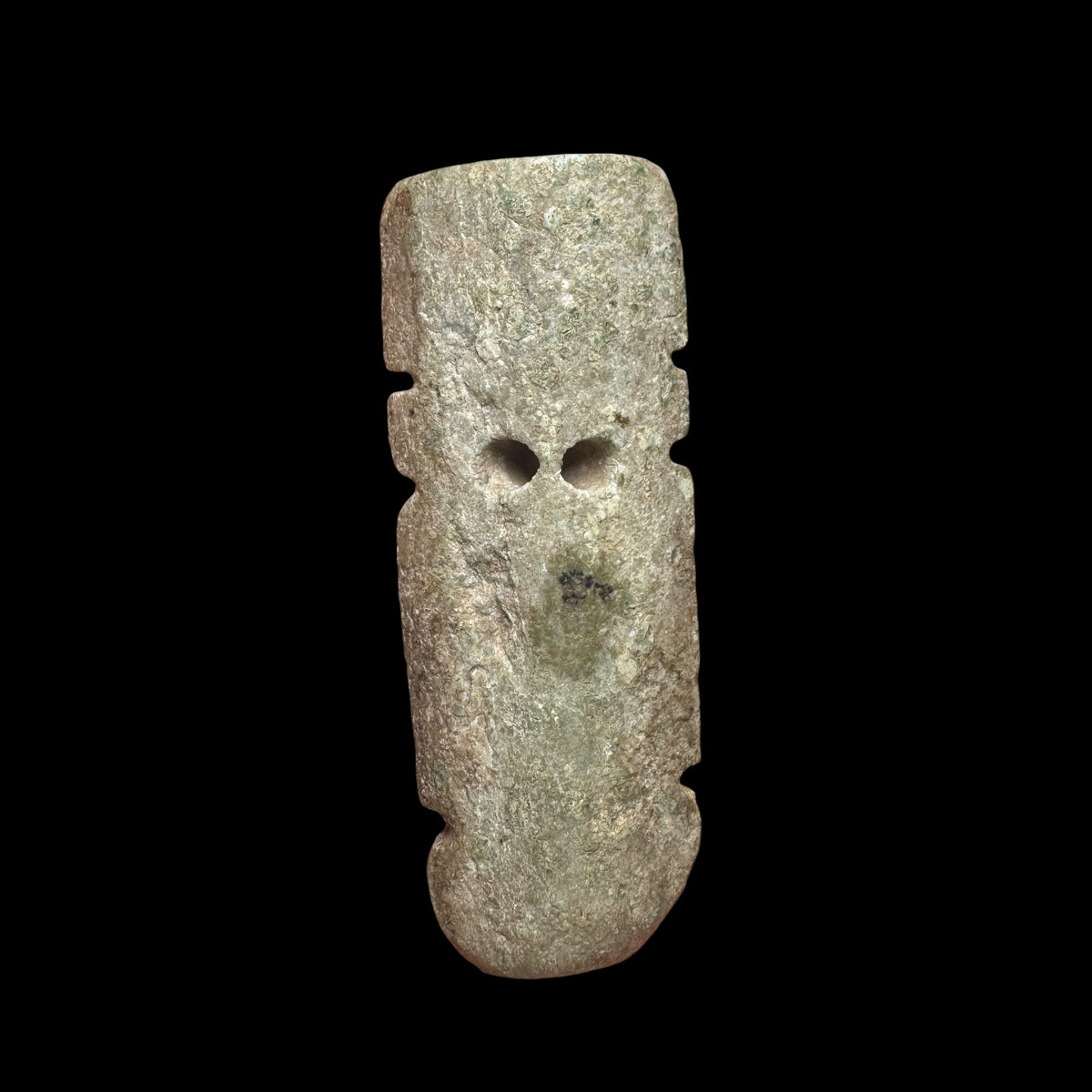 Pre-Columbian Mixtec Green Stone Penate