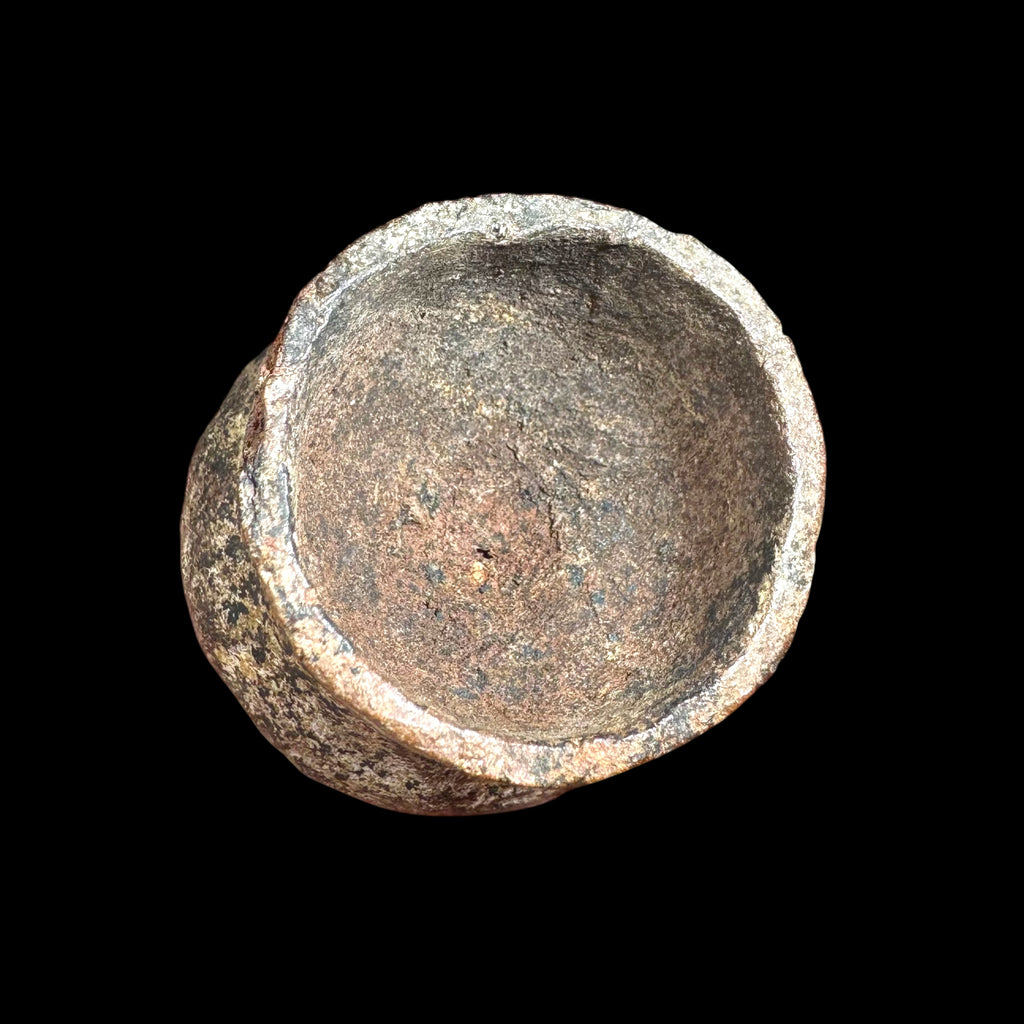 Pre-Columbian Teotihuacan Mold-Made Pottery Ear Spool