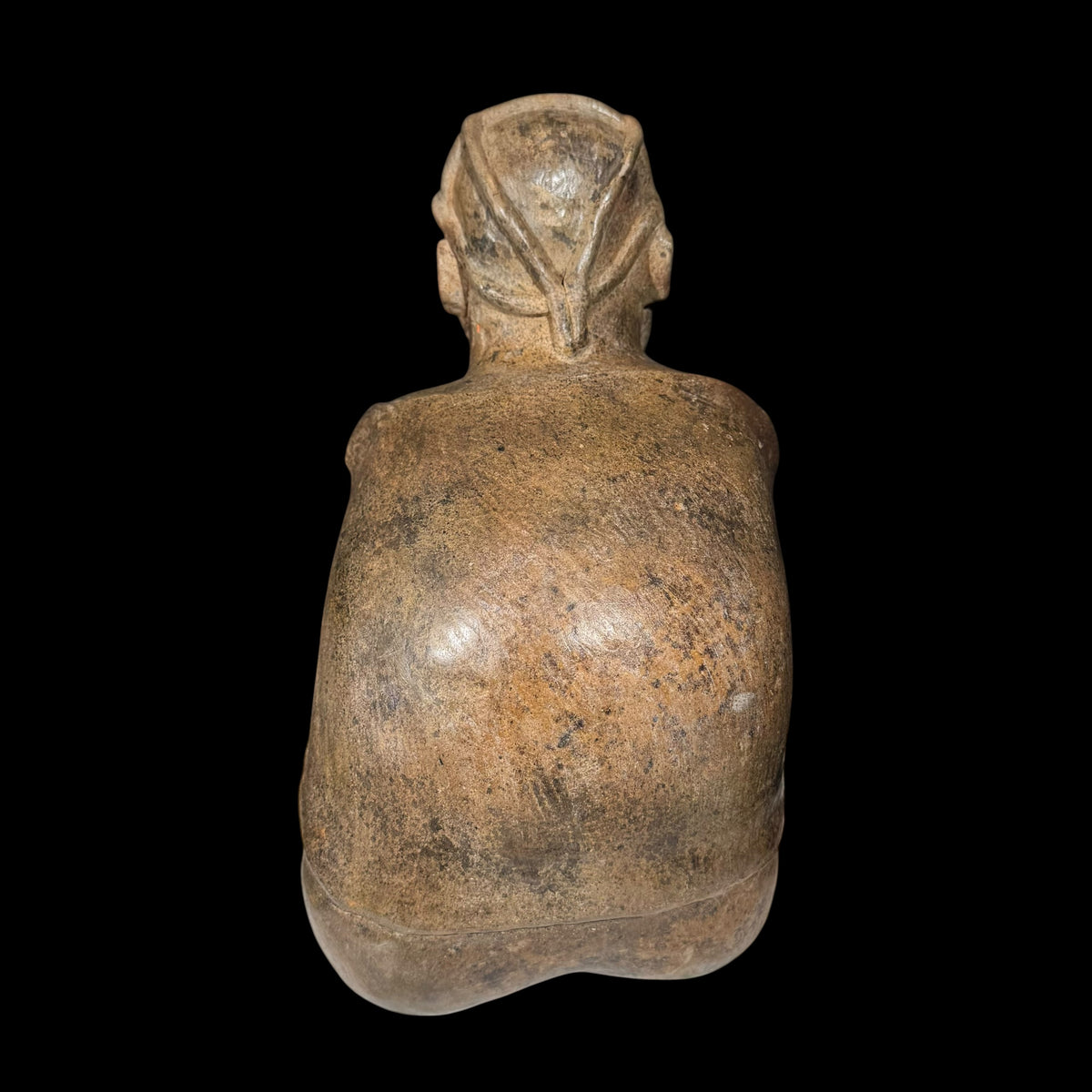 Pre-Columbian Jalisco Seated Figure with “Death Bubble”