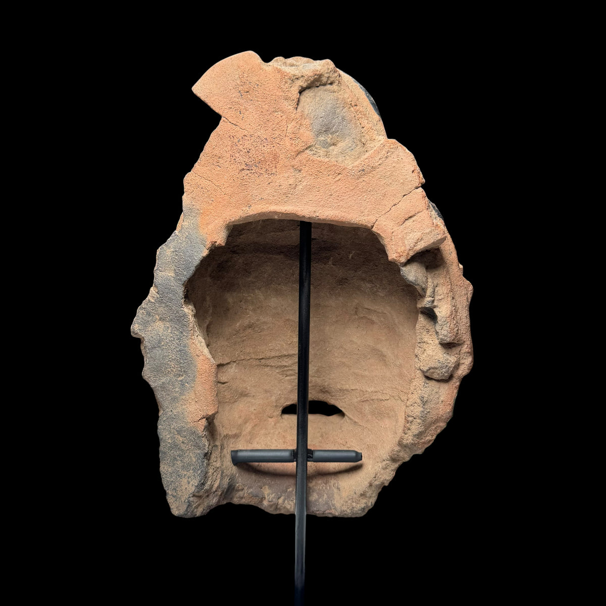 Large Pre-Columbian Veracruz Pottery head fragment