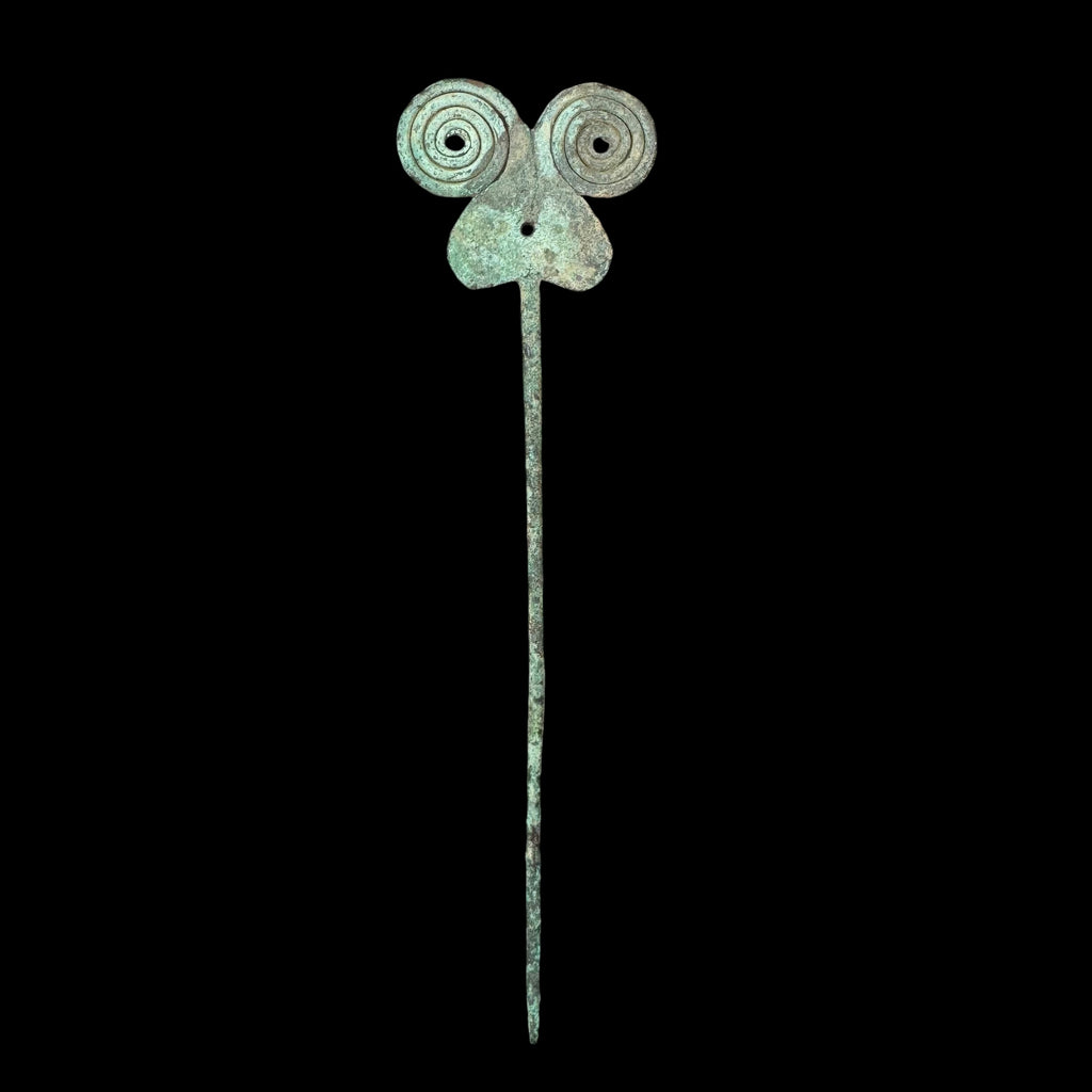 Pre-Columbian Vicús Copper Butterfly Tupu Pin