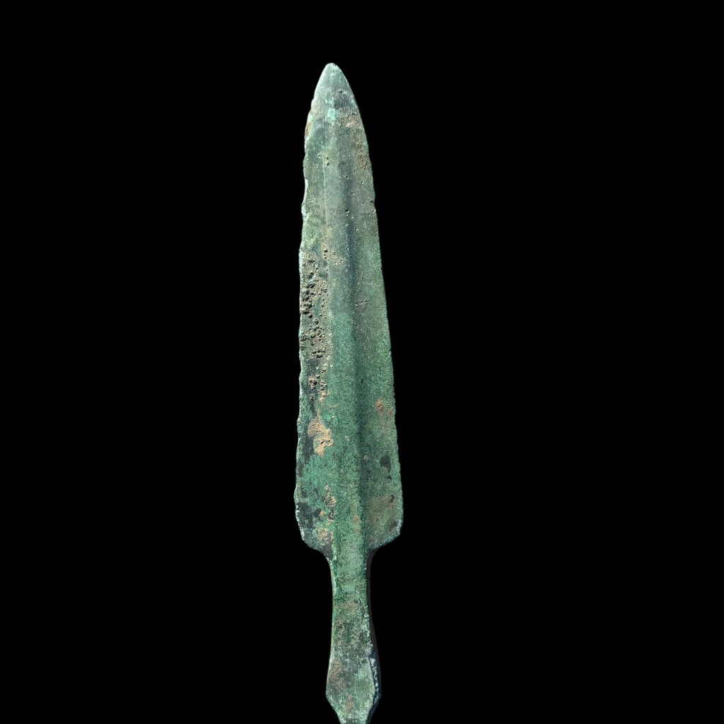 Ancient Luristan Bronze Leaf-Bladed Spearhead, c. 1200–800 BC