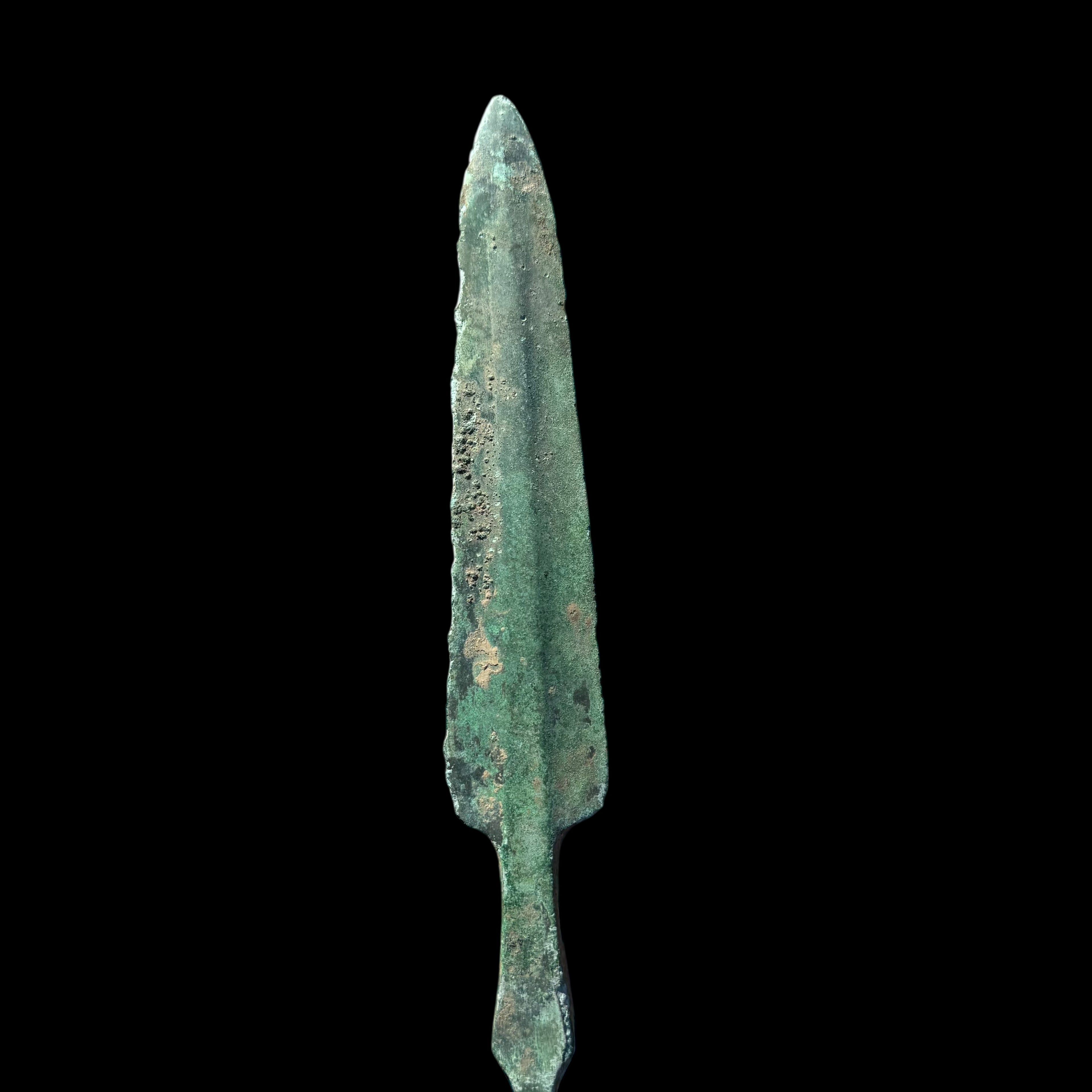 Ancient Luristan Bronze Leaf-Bladed Spearhead, c. 1200–800 BC