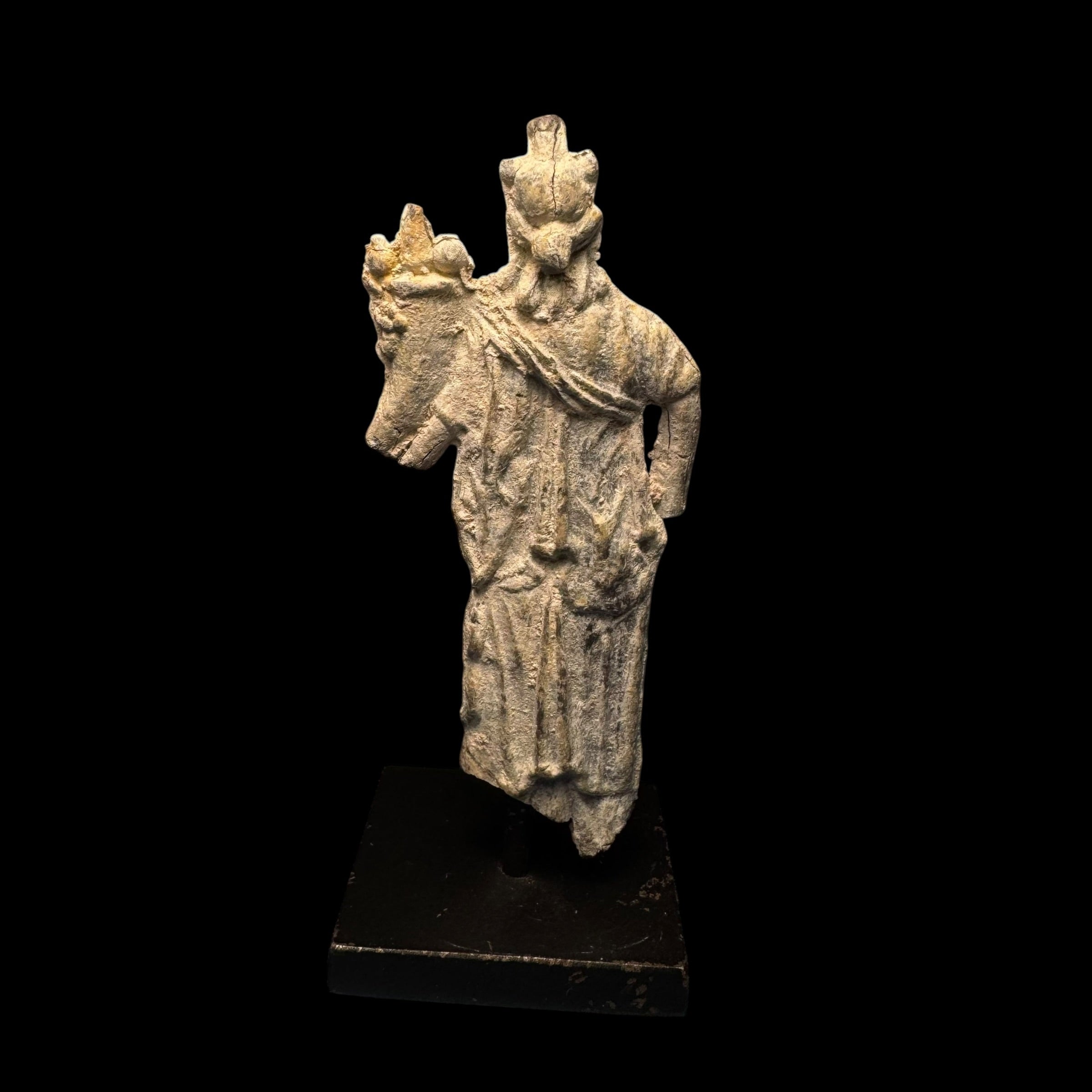 Ancient Roman Lead Figure of Serapis