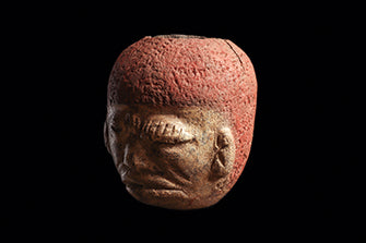 Pre-Columbian Olmec Las Bocas One-Eyed Figural Vessel