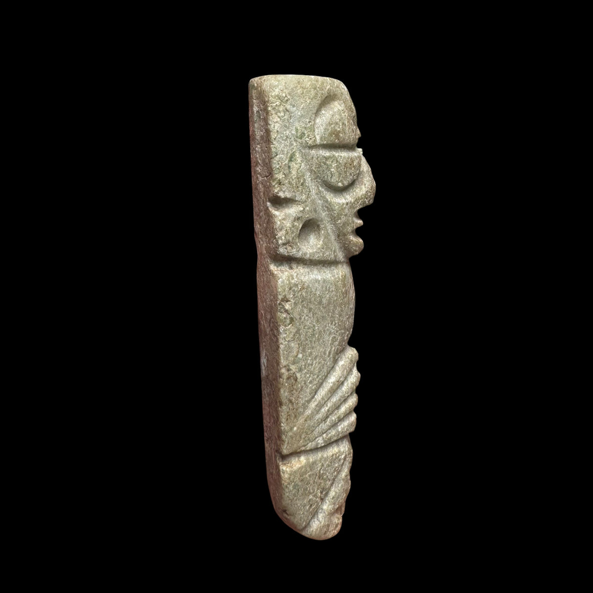 Pre-Columbian Mixtec Green Stone Penate