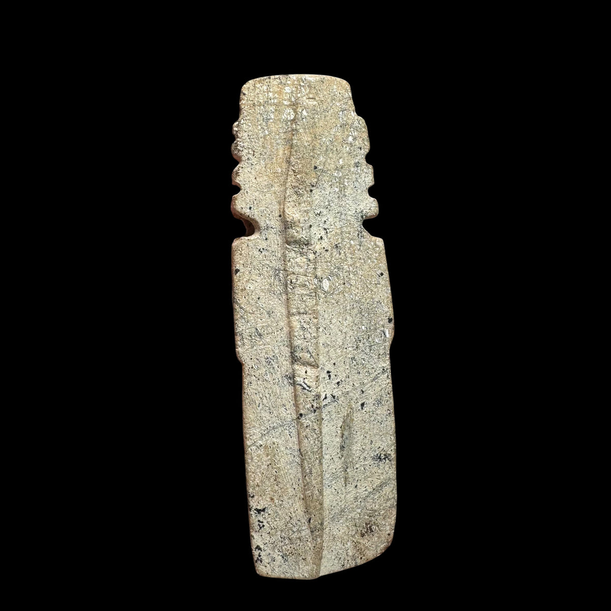 Pre-Columbian Costa Rican green stone axe god
