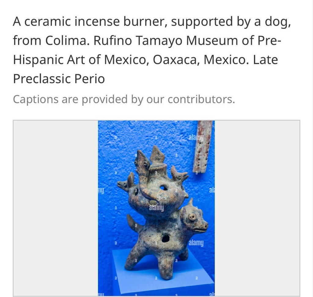 Rare Pre-Columbian Colima Dogs with snakes incensario