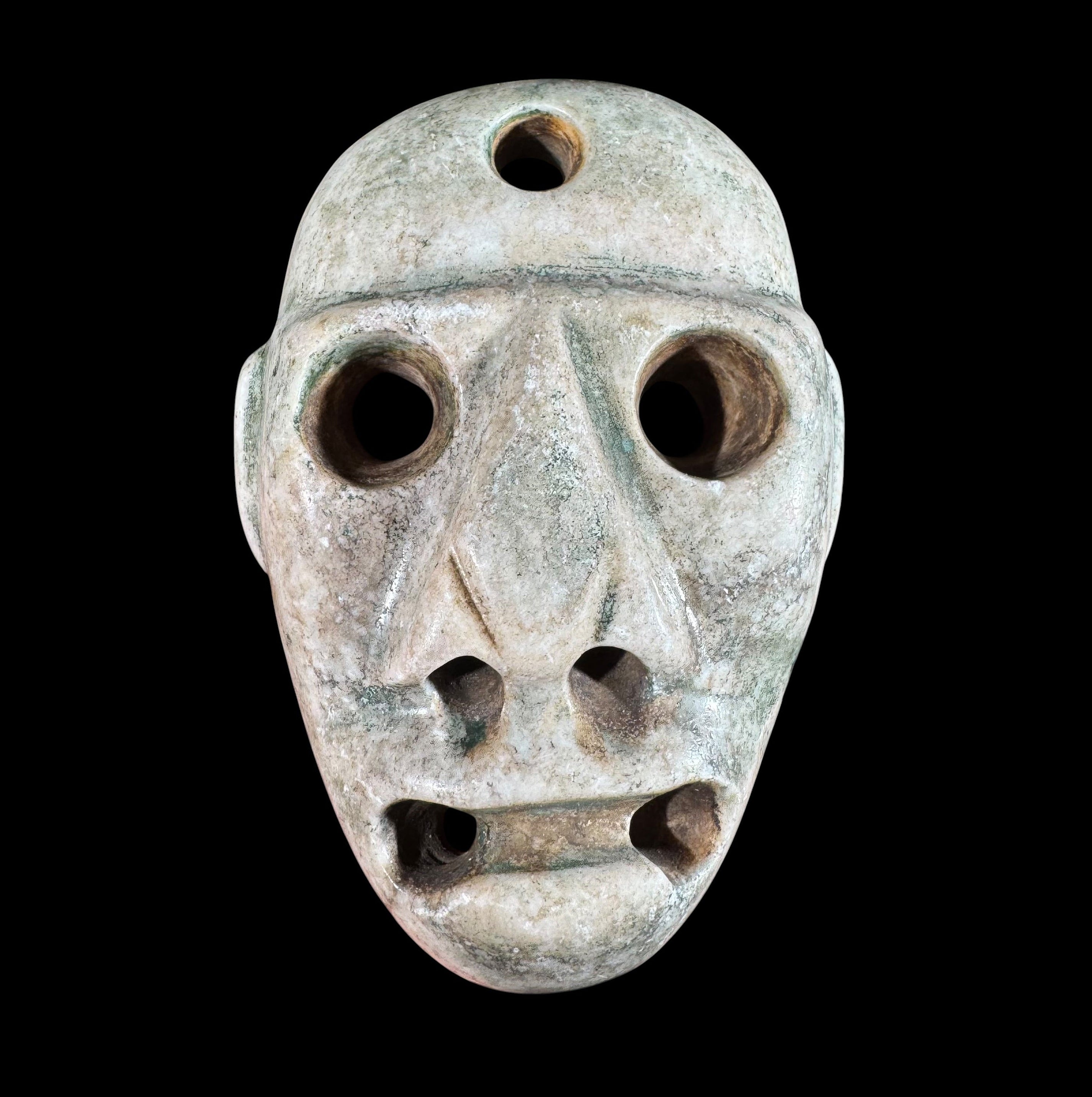 Pre-Columbian Costa Rican Jade mask
