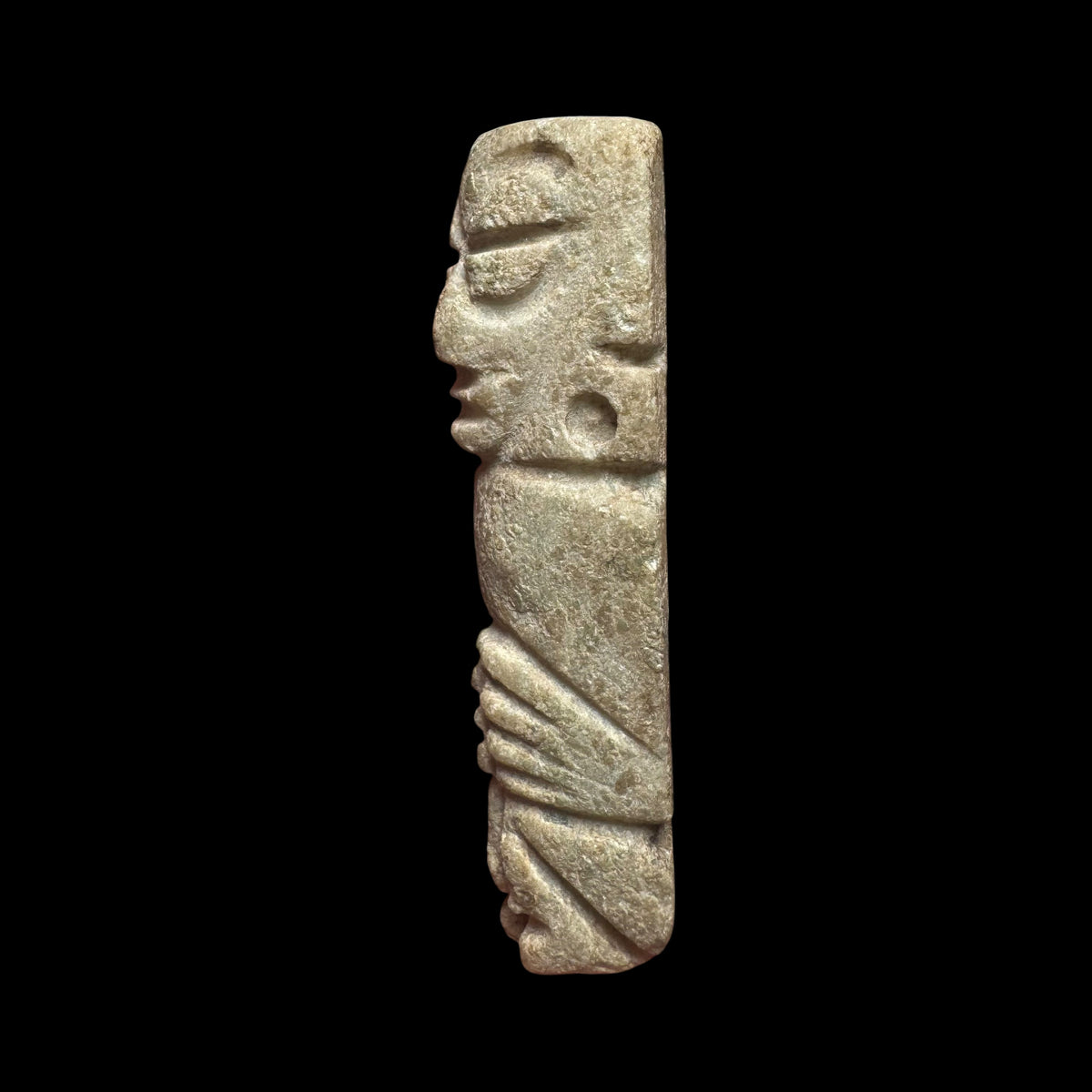 Pre-Columbian Mixtec Green Stone Penate