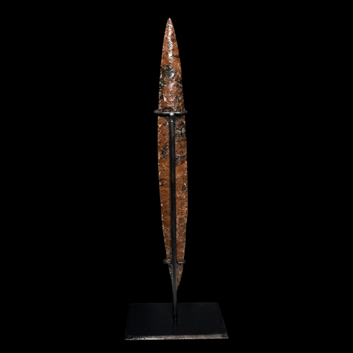 Large Pre-Columbian Colima Mahogany Obsidian Blade